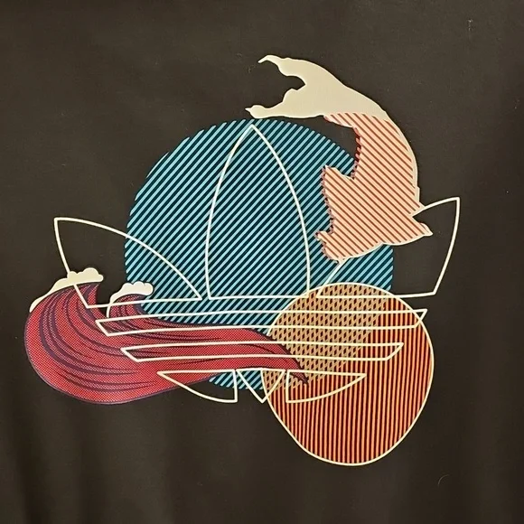 ❤️🖤❤️Adidas Chinese Lunar New Year Black Hoodie Dress - Oversized - Picture 7 of 11